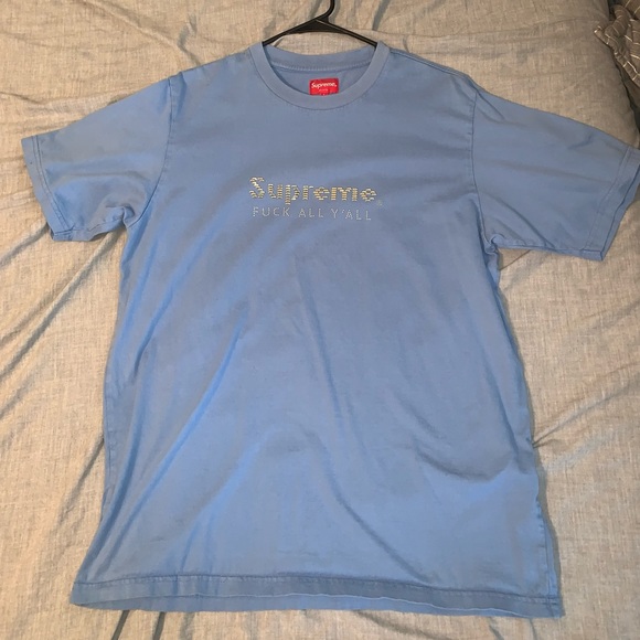 Supreme gold bars tee columbia blue - Picture 2 of 6